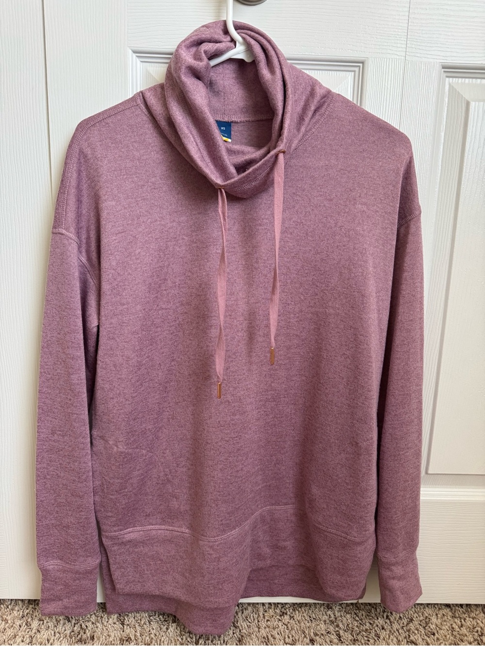 Old Navy Mauve Pink Cowl Neck Drawstring Sweatshirt